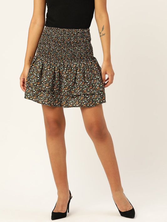 Copy of Floral Print Mini Skirt
