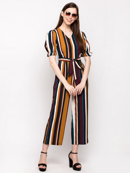 Multicolored Striped Jumpsuit