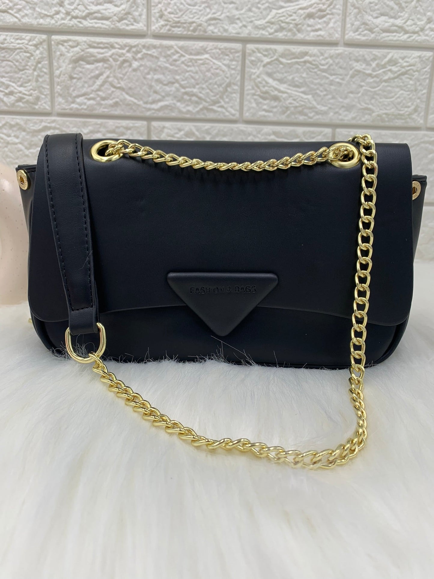 Textured PU Structured Sling Bag