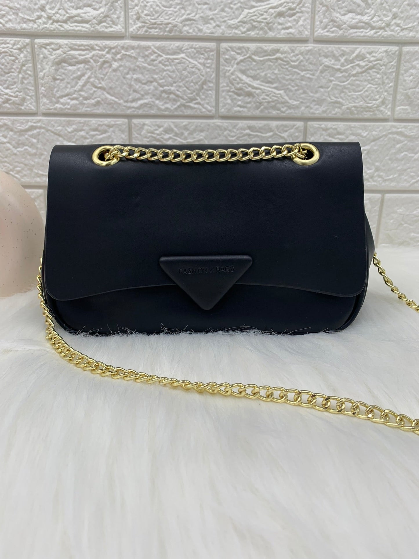 Textured PU Structured Sling Bag